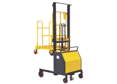 Ημι ηλεκτρικό Forklift επιλογέων διαταγής, PU εξοπλισμός επιλογής διαταγής αποθηκών εμπορευμάτων ροδών 