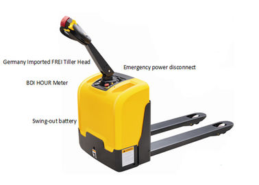 ποιότητας  1500kg Full Electric Small Pallet Jack For Narrow Aisle Workshop εργοστάσιο
